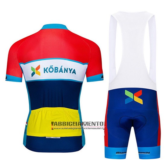Abbigliamento Kobanya 2019 Manica Corta e Pantaloncino Con Bretelle Rosso Bianco Blu - Clicca l'immagine per chiudere